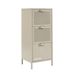 Caisson de bureau PANTONE métal taupe 3 tiroirs h105cm