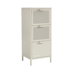 Caisson de bureau PANTONE métal beige sable 3 tiroirs h105cm