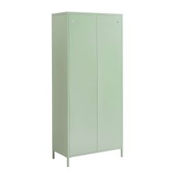 Vaisselier PANTONE en verre cannelé et métal vert amande h180cm
