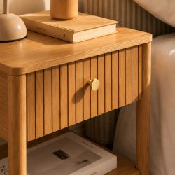 Table de chevet CLEO placage chêne