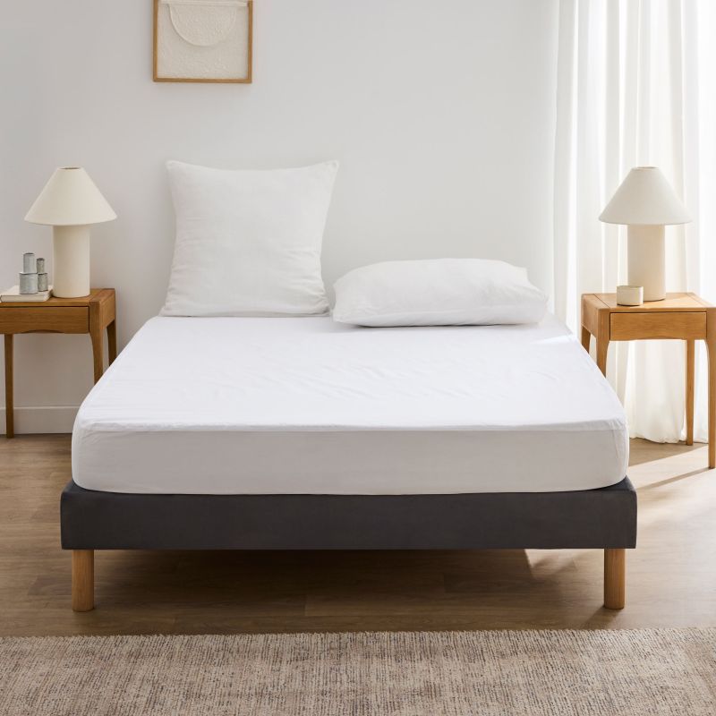 Protège-matelas PONNY 160x200 cm blanc