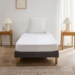 Protège-matelas PONNY 90x190 cm blanc