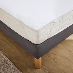 Alèse imperméable avec élastiques SHELLY 140x190 cm blanche