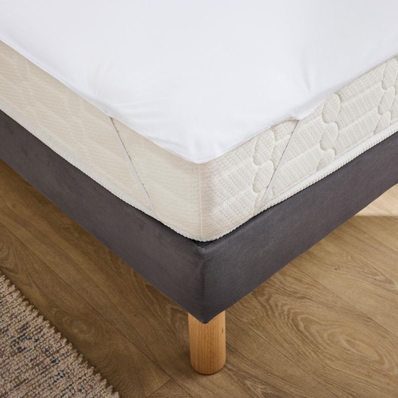 Alèse imperméable avec élastiques SHELLY 140x190 cm blanche