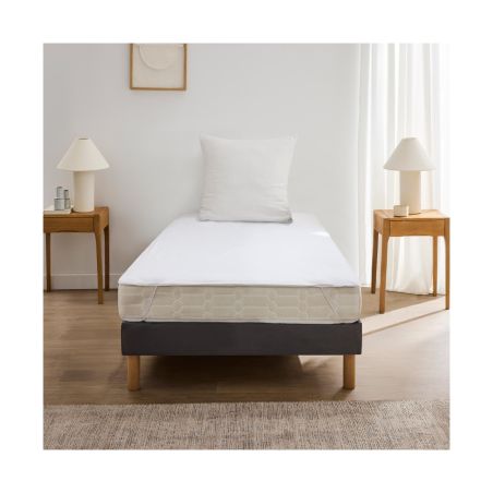 Alèse imperméable avec élastiques SHELLY 90x190 cm blanche