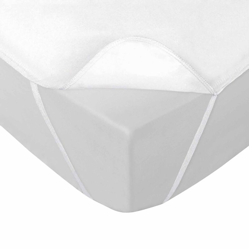 Alèse imperméable avec élastiques SHELLY 90x190 cm blanche