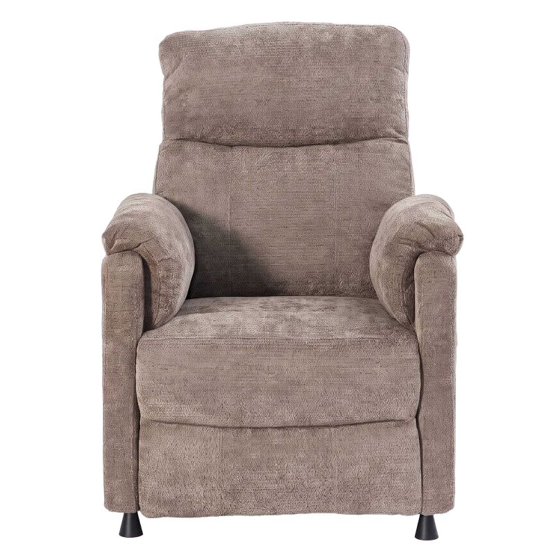 Fauteuil relax électrique PROCYON 1 place tissu marron