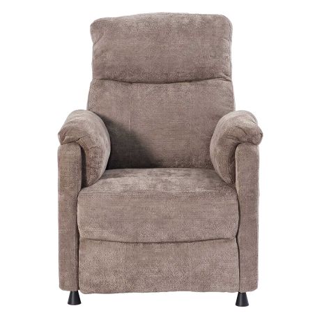 Fauteuil relax électrique PROCYON 1 place tissu marron