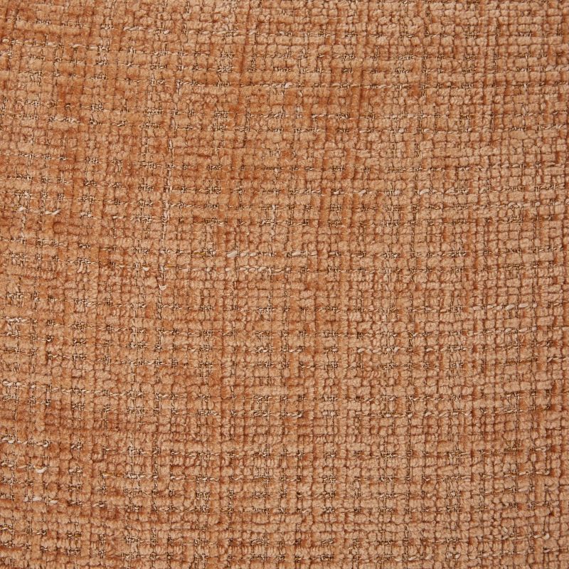 Canapé d'angle modulable ALENO 4 places tissu velours texturé terracotta