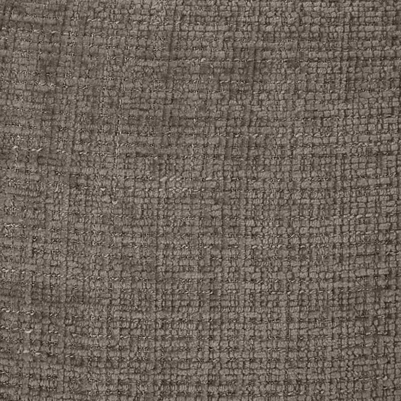 Canapé d'angle modulable ALENO 4 places tissu velours texturé marron