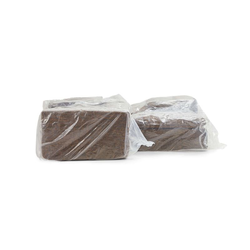 Canapé modulaire compressé KENA 4 places tissu bouclette zebré marron