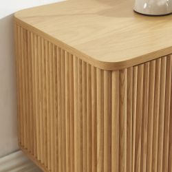 Meuble TV SKANSEN placage chêne 180 cm