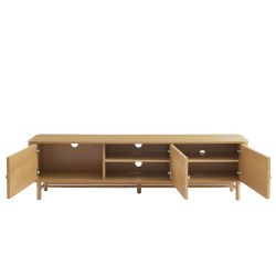 Meuble TV SKANSEN placage chêne 180 cm