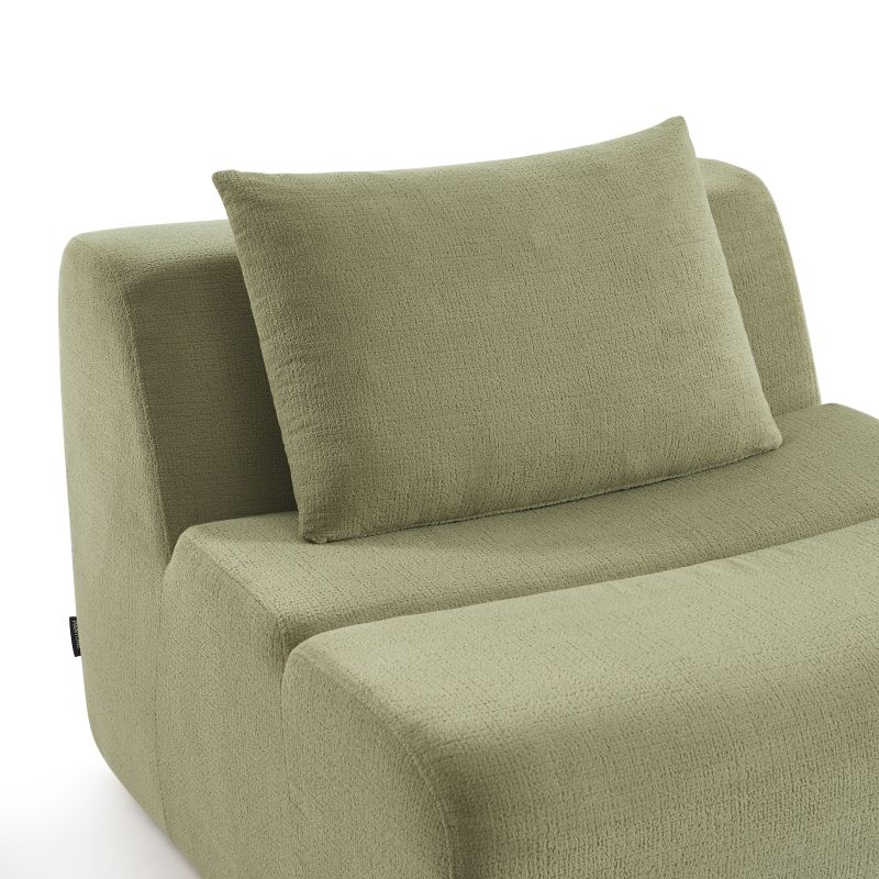 Chauffeuse PANTONE 1 place tissu vert amande