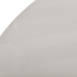 Table de séjour ronde NORI laquée brillante beige argile 120cm