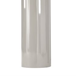 Table de séjour ronde NORI laquée brillante beige argile 120cm