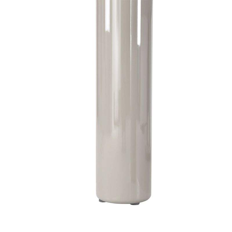 Table de séjour NORI laquée brillante beige argile 200cm