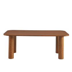 Table de séjour UKAA placage chêne couleur noyer 200cm
