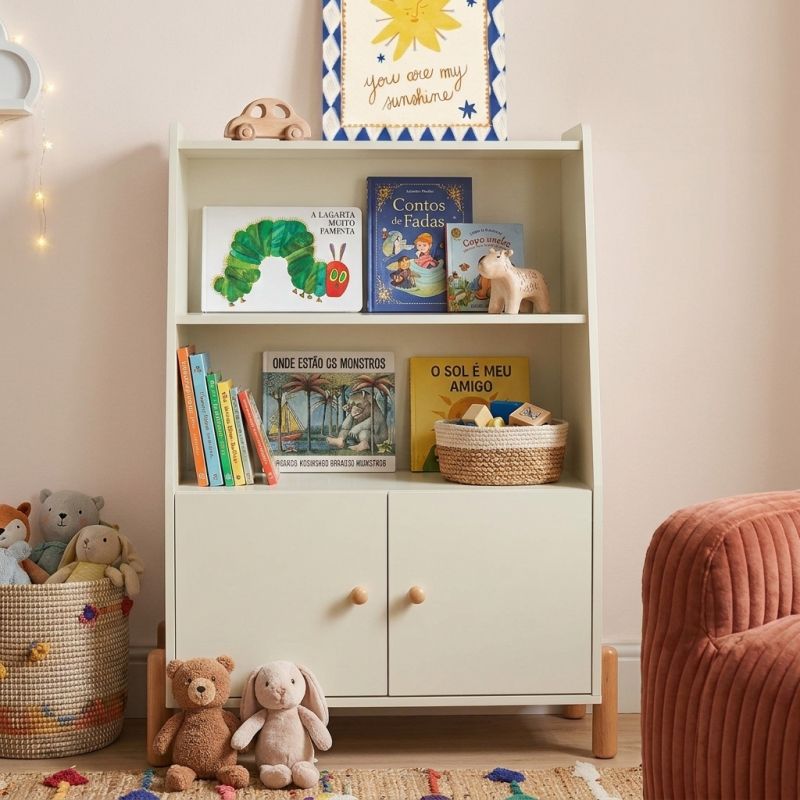Bibliothèque enfant MONA beige 81,5x114cm