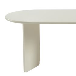 Table à manger ovale SONIA laquée cachemire