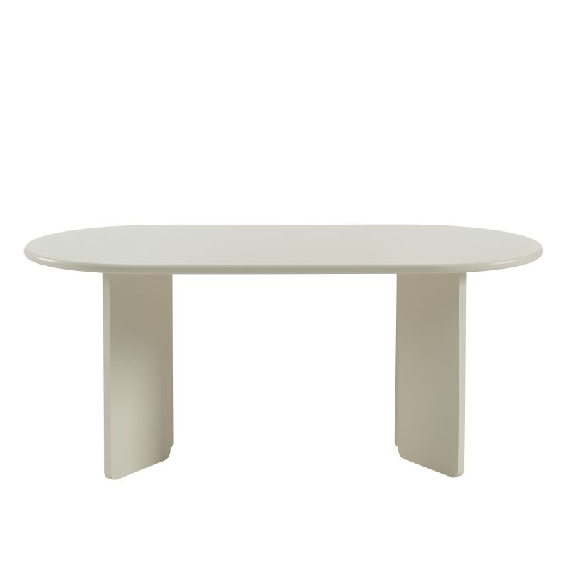 Table à manger ovale SONIA laquée cachemire