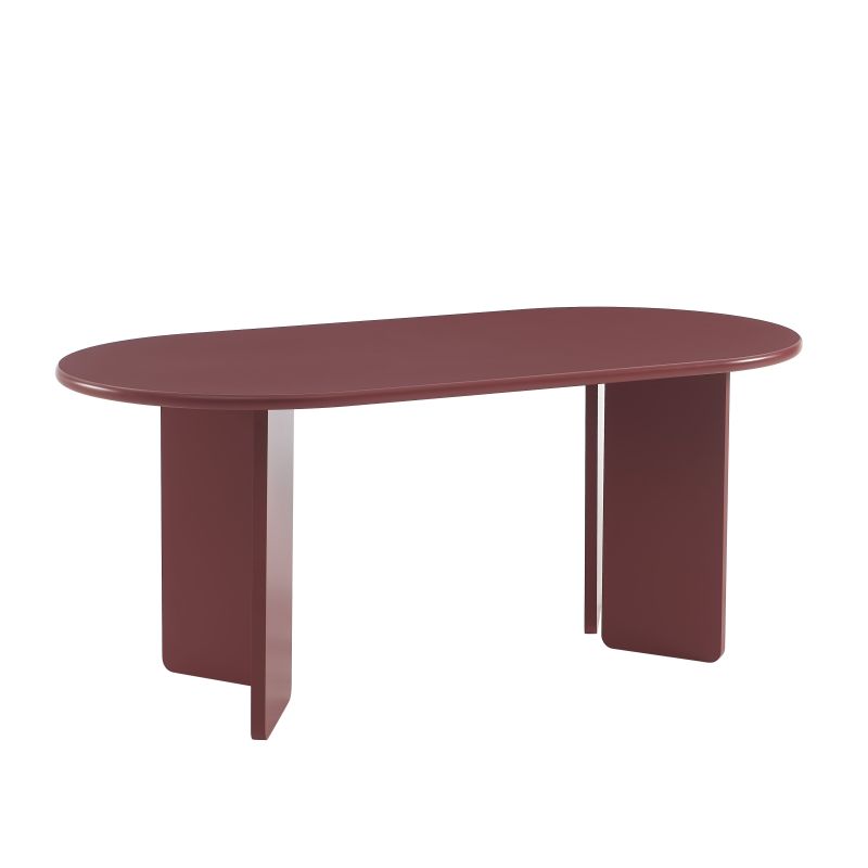 Table à manger ovale SONIA laquée cerise