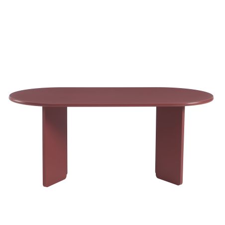 Table à manger ovale SONIA laquée cerise