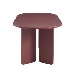 Table à manger ovale SONIA laquée cerise