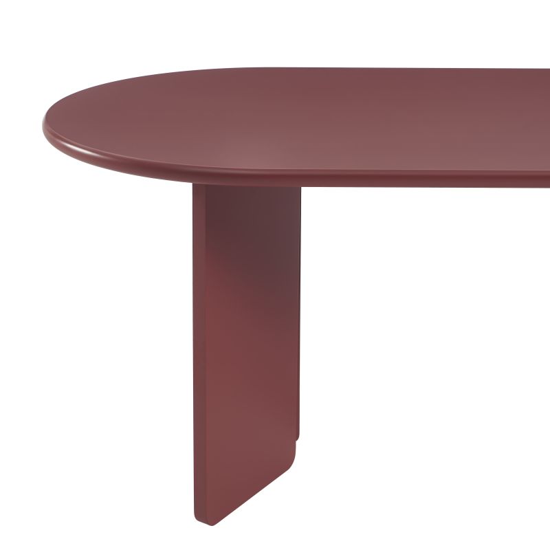 Table à manger ovale SONIA laquée cerise