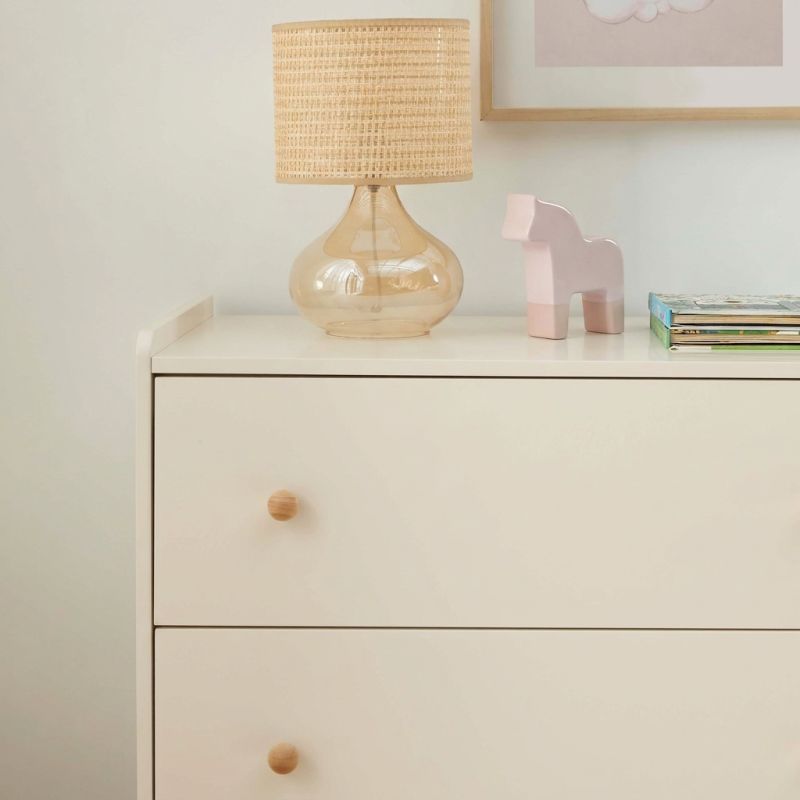Commode enfant MONA 3 tiroirs beige 86cm