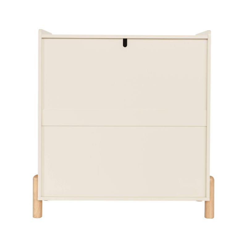 Commode enfant MONA 3 tiroirs beige 86cm