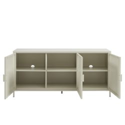 Buffet PANTONE 3 portes métal beige sable 160cm