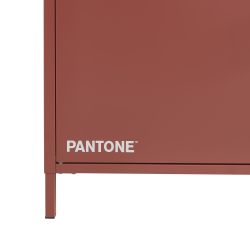 Buffet PANTONE 3 portes métal terracotta 160cm