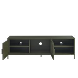 Meuble TV PANTONE métal vert olive 160cm