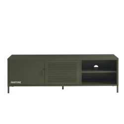 Meuble TV PANTONE métal vert olive 160cm