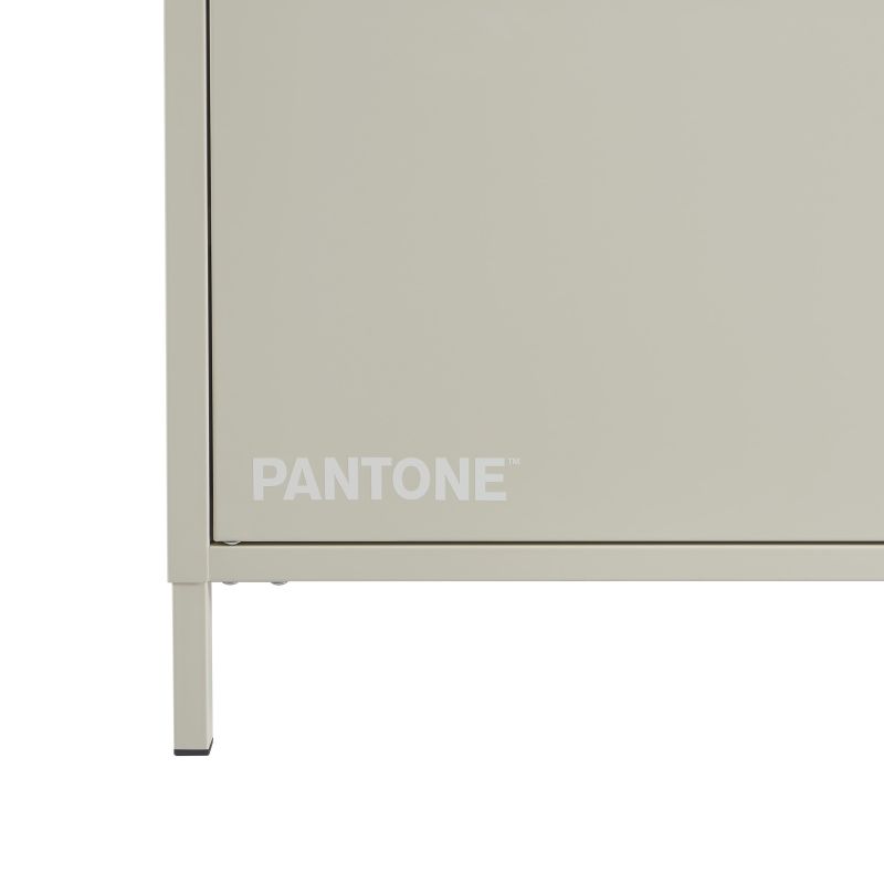 Meuble TV PANTONE métal beige sable 160cm