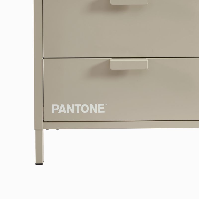 Meuble TV PANTONE métal taupe 200cm