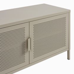 Meuble TV PANTONE métal taupe 200cm