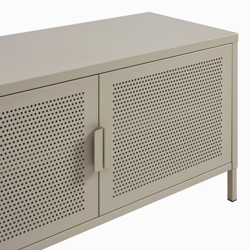 Meuble TV PANTONE métal taupe 200cm