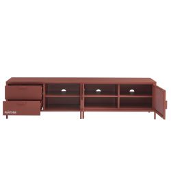 Meuble TV PANTONE métal terracotta 200cm