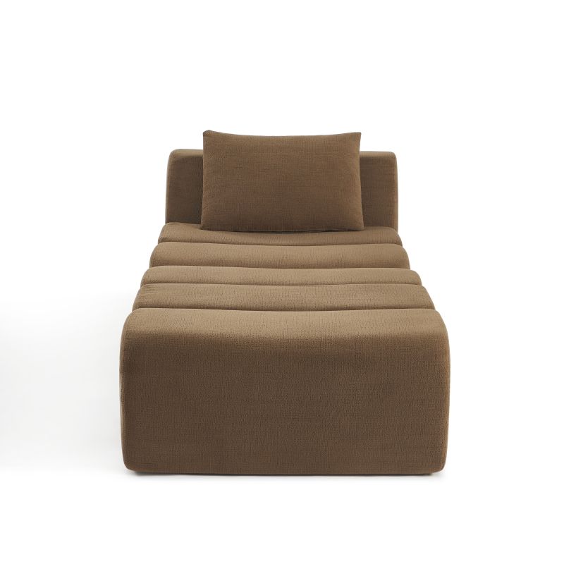 Chauffeuse PANTONE 1 place tissu marron