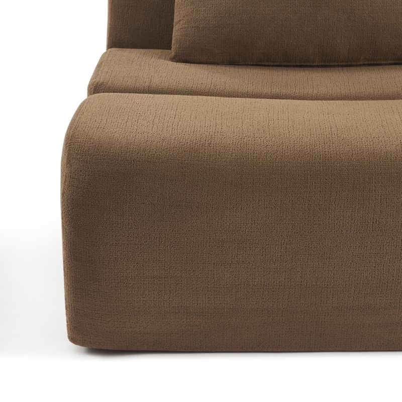 Chauffeuse PANTONE 1 place tissu marron