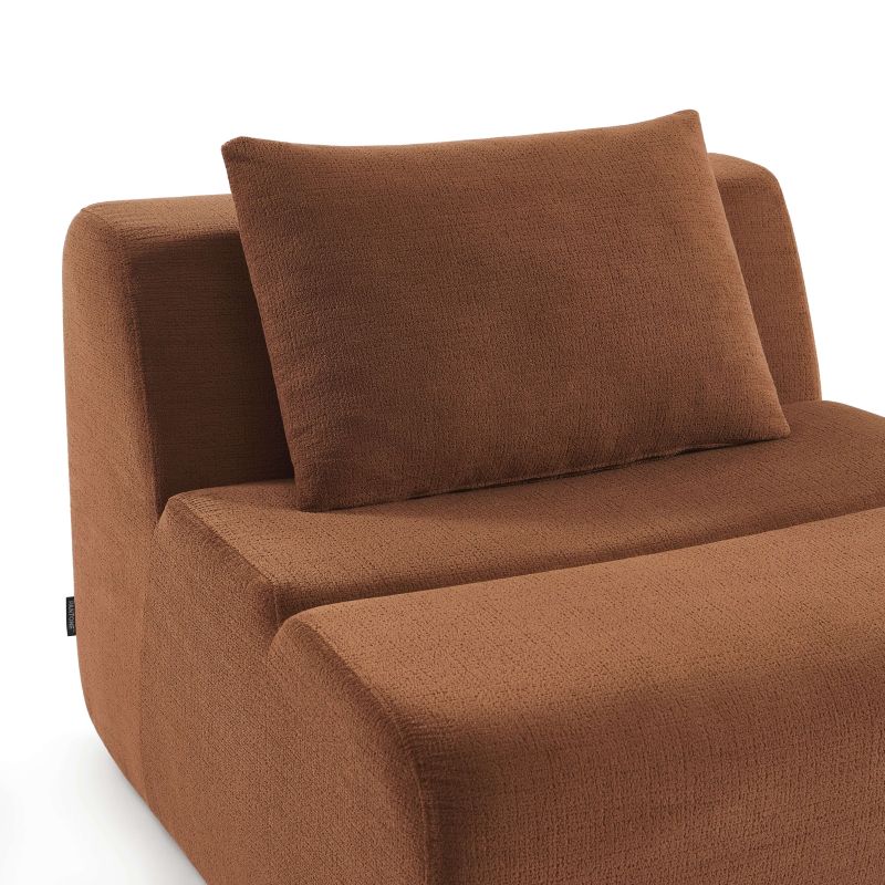 Chauffeuse PANTONE 1 place tissu terracotta