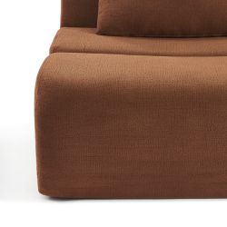 Chauffeuse PANTONE 1 place tissu terracotta