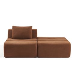 Chauffeuse PANTONE 1 place tissu terracotta