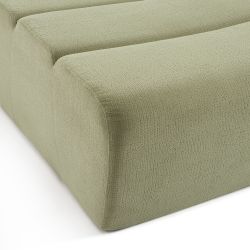 Pouf PANTONE 1 place tissu vert amande