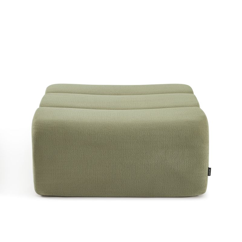 Pouf PANTONE 1 place tissu vert amande