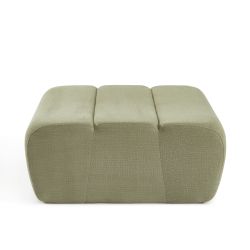 Pouf PANTONE 1 place tissu vert amande