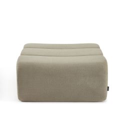 Pouf PANTONE 1 place tissu taupe