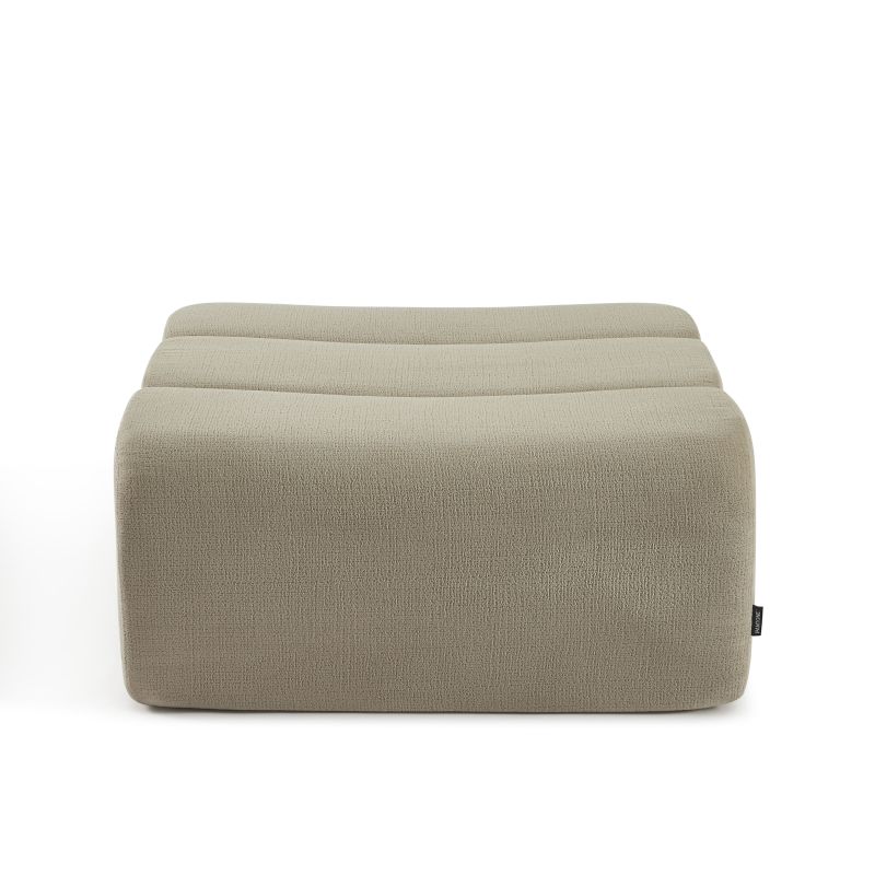 Pouf PANTONE 1 place tissu taupe